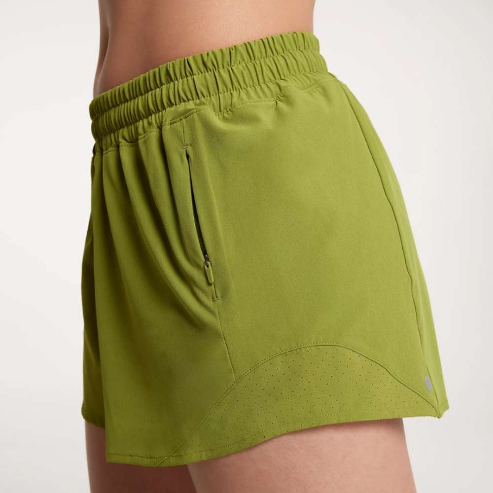 CALIA Mid Rise Dark Green Infinity Run Short - Picture 5 of 6